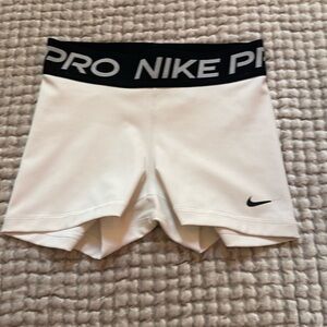 Nike pros, xs, white